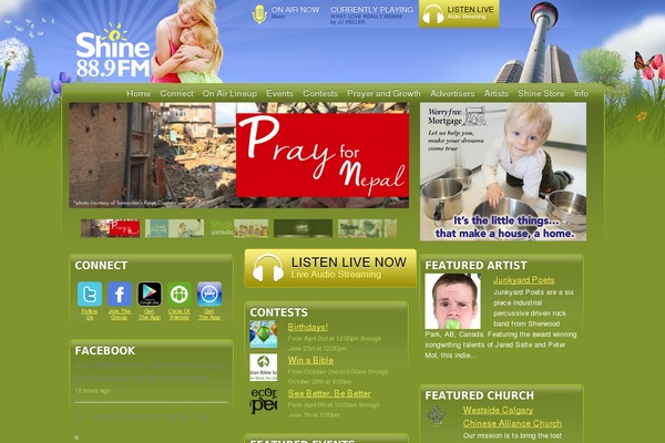 cjsi.ca site used Shine-fm