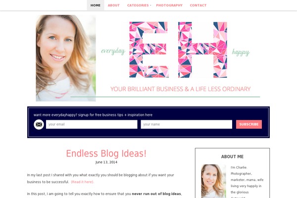 Jacqueline theme site design template sample