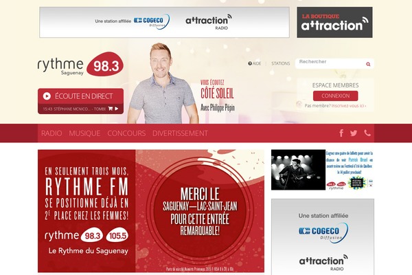 Radio theme site design template sample