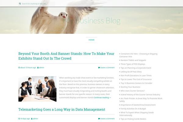 Preus theme site design template sample