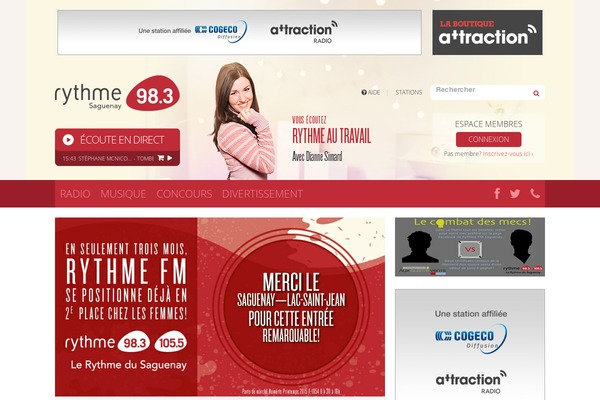 Radio theme site design template sample