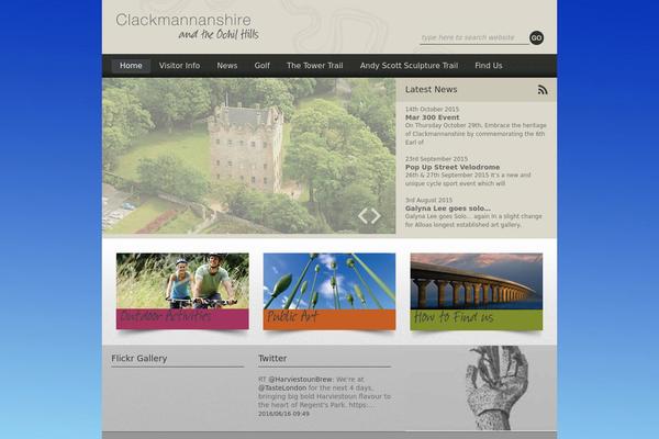 clackmannanshiretourism.com site used Clackmannanshire