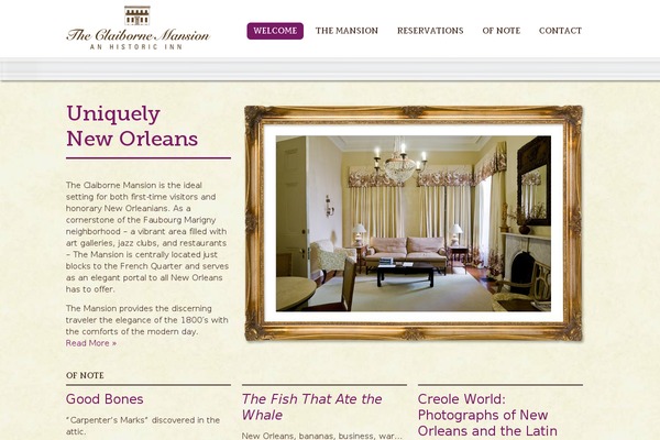 Mansion theme site design template sample