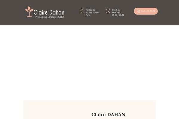 clairedahan.fr site used Cloe-brooks