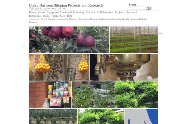 Claire theme site design template sample