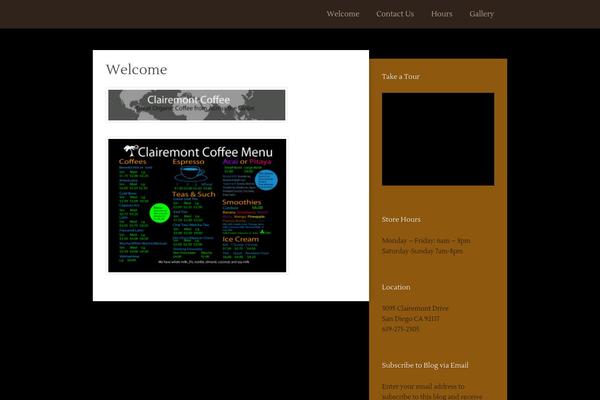 Espressionista theme site design template sample