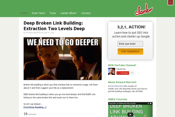 Generate Pro theme site design template sample
