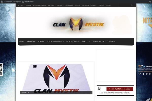 Gameleon theme site design template sample