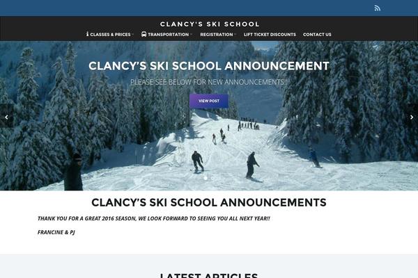 Franz Josef theme site design template sample