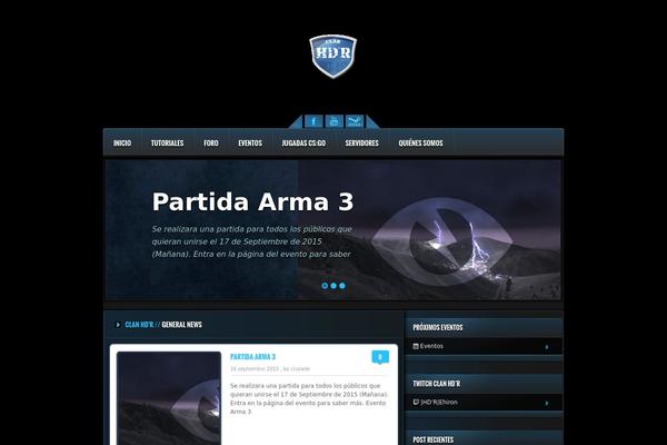 Orizon theme site design template sample