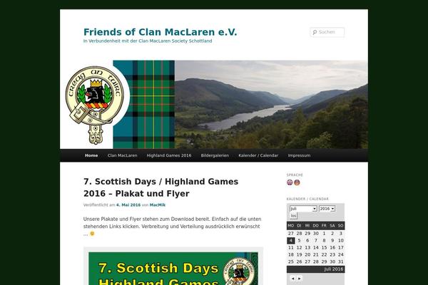 Twenty Eleven theme site design template sample