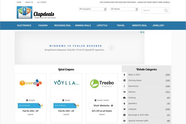Cp theme site design template sample