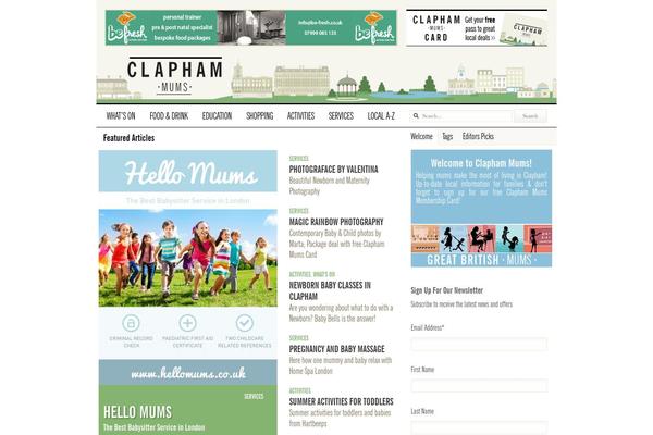 Rosemary-child theme site design template sample