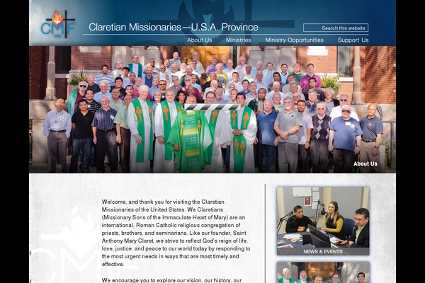 claretiansusa.org site used Astra Child