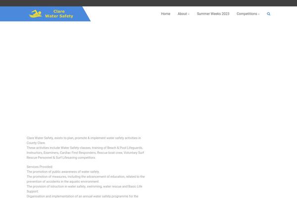 clarewatersafety.com site used Greenskeeper