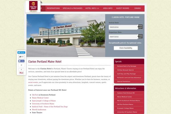 Hotel3 theme site design template sample