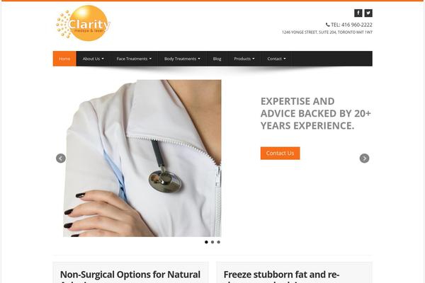 claritymedspa.ca site used Biscaya