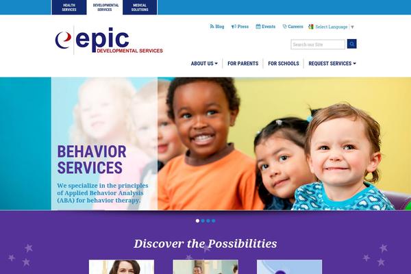 Clarity theme site design template sample