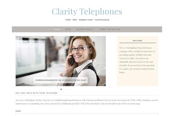 claritytelephones.com site used Aileron