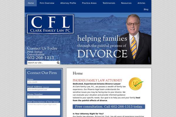 Clark theme site design template sample