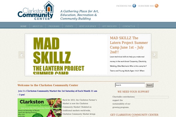 clarkstoncommunitycenter.org site used Neonsential