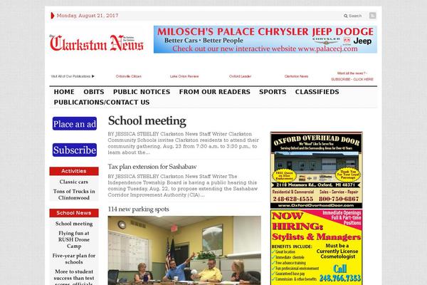 Advanced Newspaper theme site design template sample