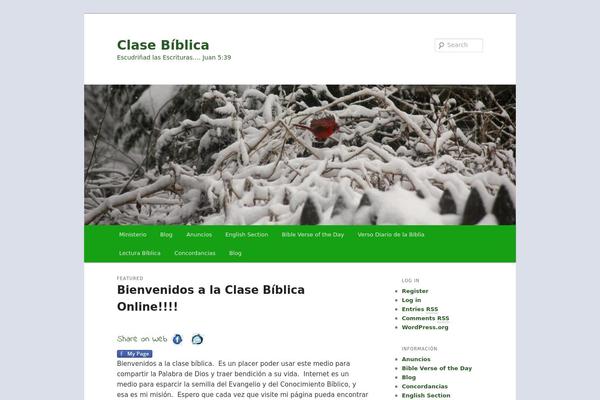 Site using Bible Verse of the Day plugin