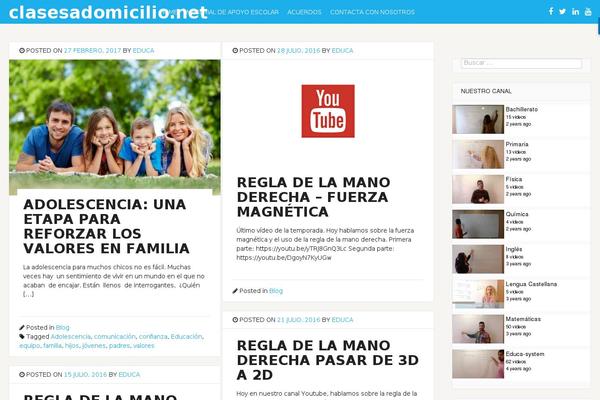 Site using YourChannel: YouTube channel on your website plugin