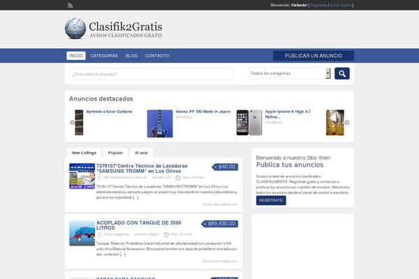 ClassiPress theme site design template sample