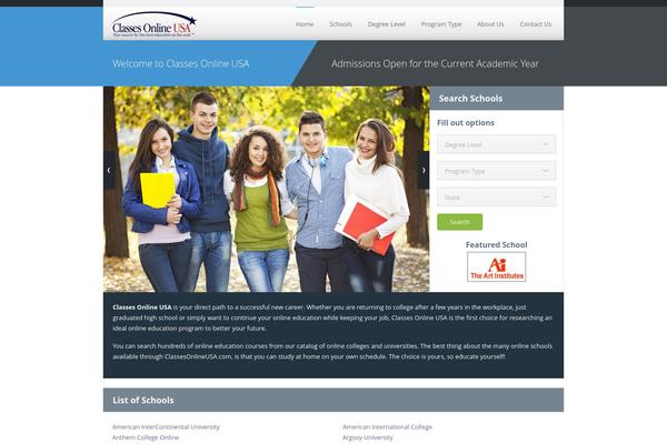 EDU theme site design template sample