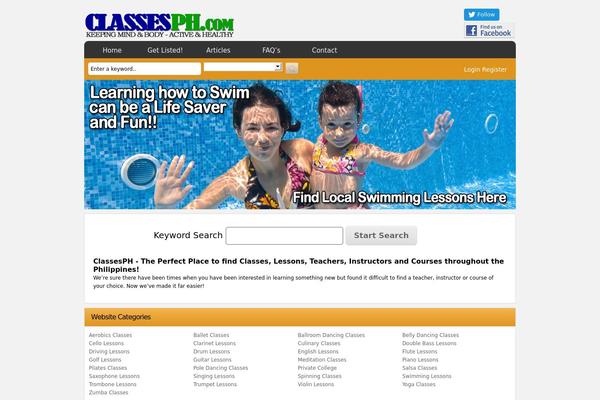 Directorypress theme site design template sample