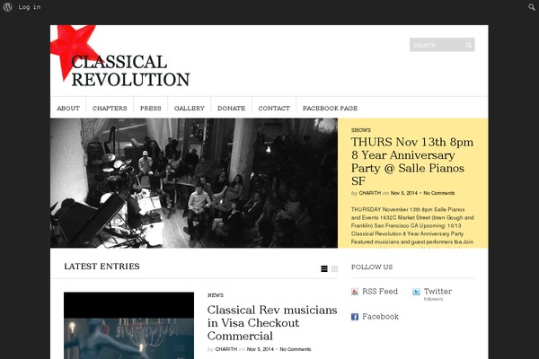 Vantage theme site design template sample