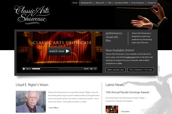 Cas theme site design template sample