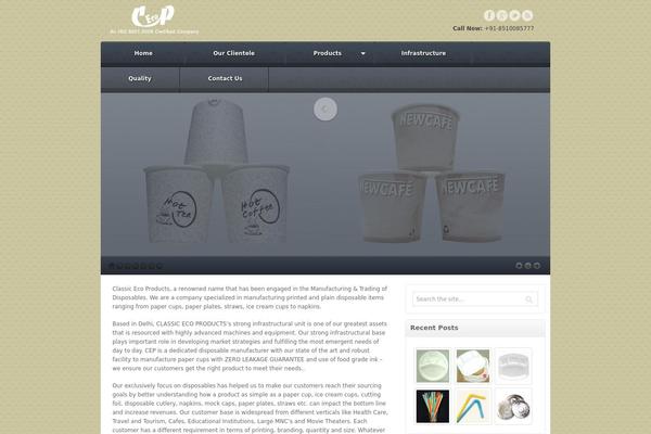 Akita theme site design template sample