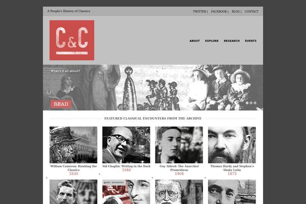 Gather theme site design template sample