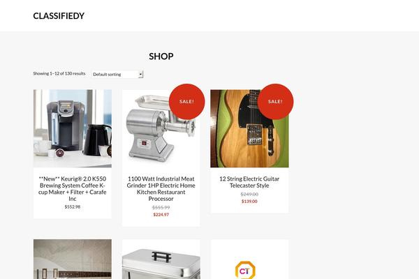 classifiedy.com site used Constructionbuilder