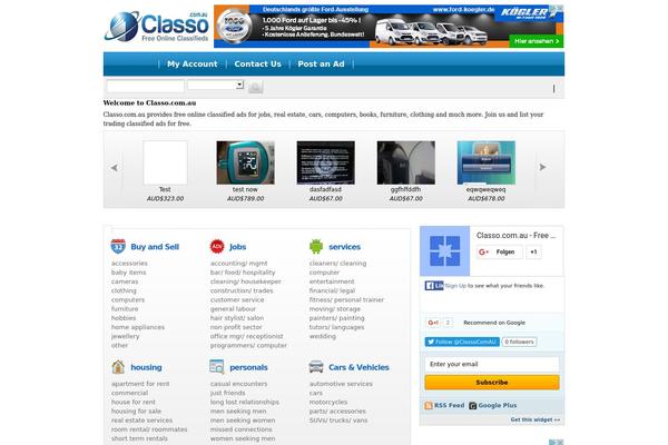 Classifiedstheme theme site design template sample