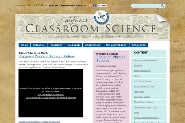 classroomscience.org site used Ccs