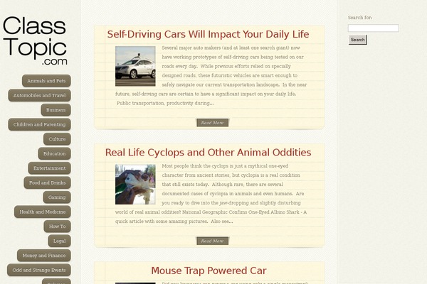 DailyJournal theme site design template sample