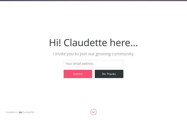 claudettepesterine.com site used Weblog