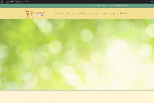 Kids Zone theme site design template sample
