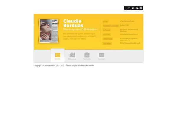 claudie.com site used Zwin