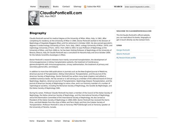 claudioponticelli.com site used Bloggingstream