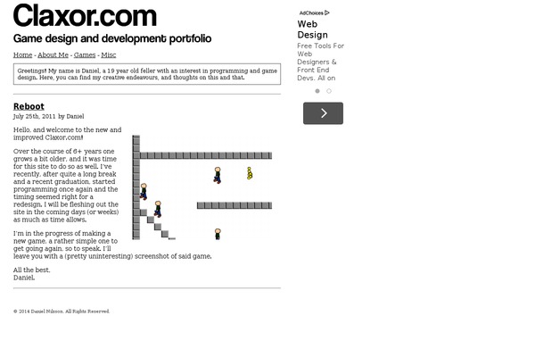 claxor.com site used Daniel