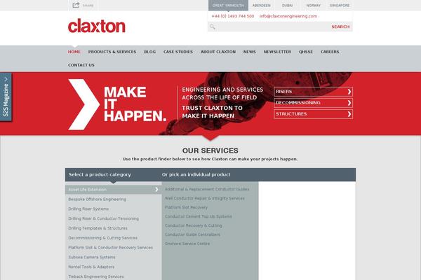 claxtonengineering.com site used Claxton-responsive