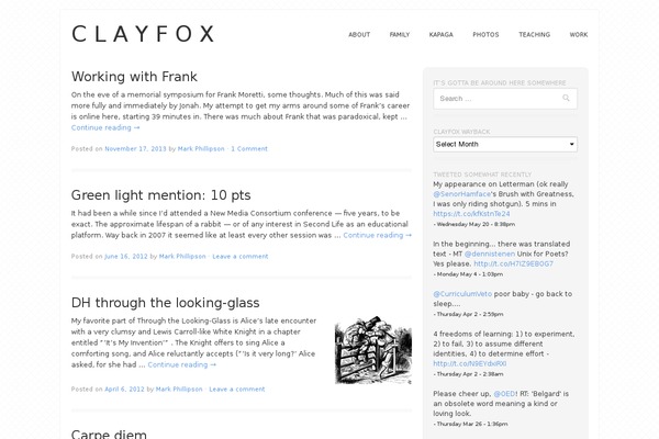 Tiga theme site design template sample