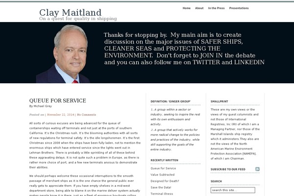 claymaitland.com site used Elements of SEO