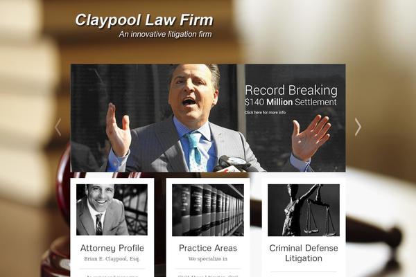The Firm theme site design template sample
