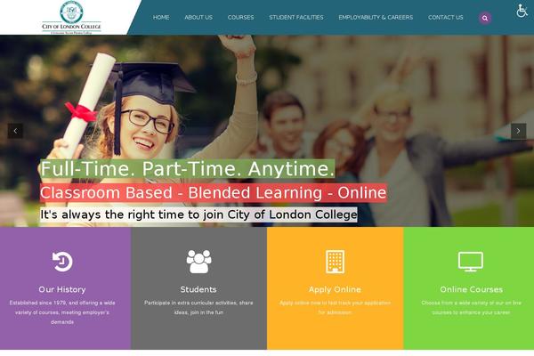 Academia theme site design template sample