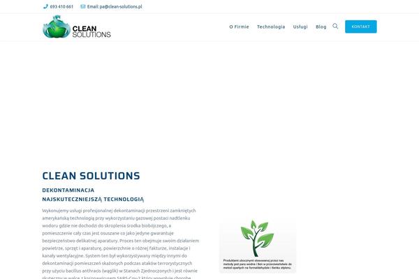 Clariwell theme site design template sample